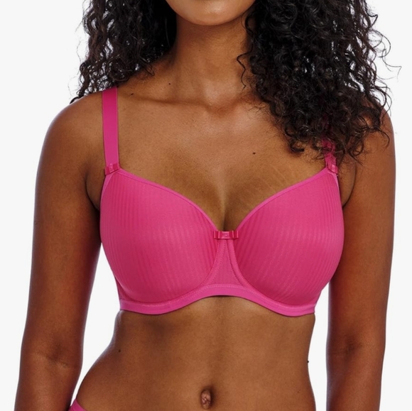 Freya Womens Idol Underwire Moulded Balcony Bra Hot Pink Size 38G UK/38I US - Picture 1 of 4